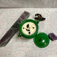 Citronella Repel Green 4 oz Cast Iron Cauldron Intention Candle