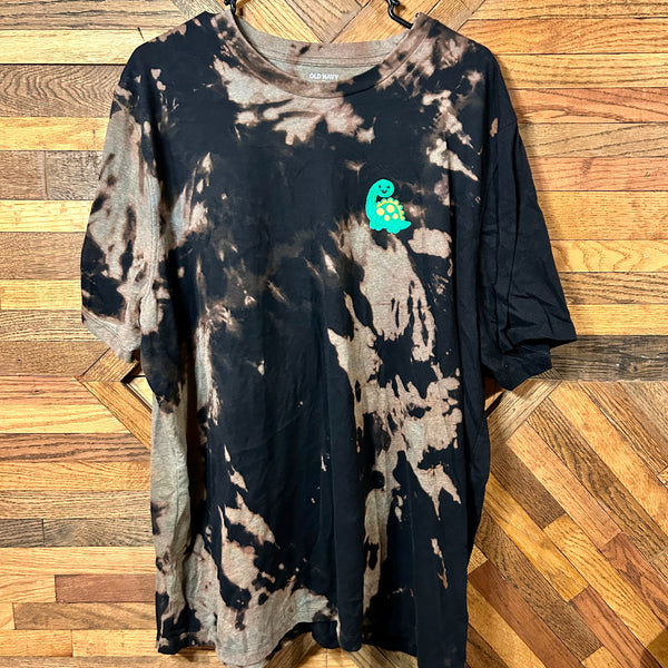 XXL Dinosaur Soft Reverse Tie Dye Shirt