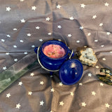 4 oz Dragons Blood Love Blue Cast Iron Cauldron Candle